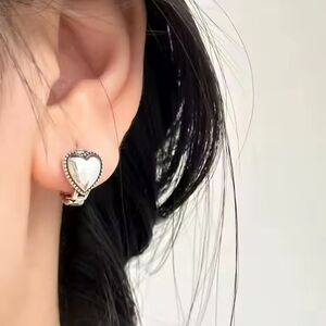 Silver Heart Huggies